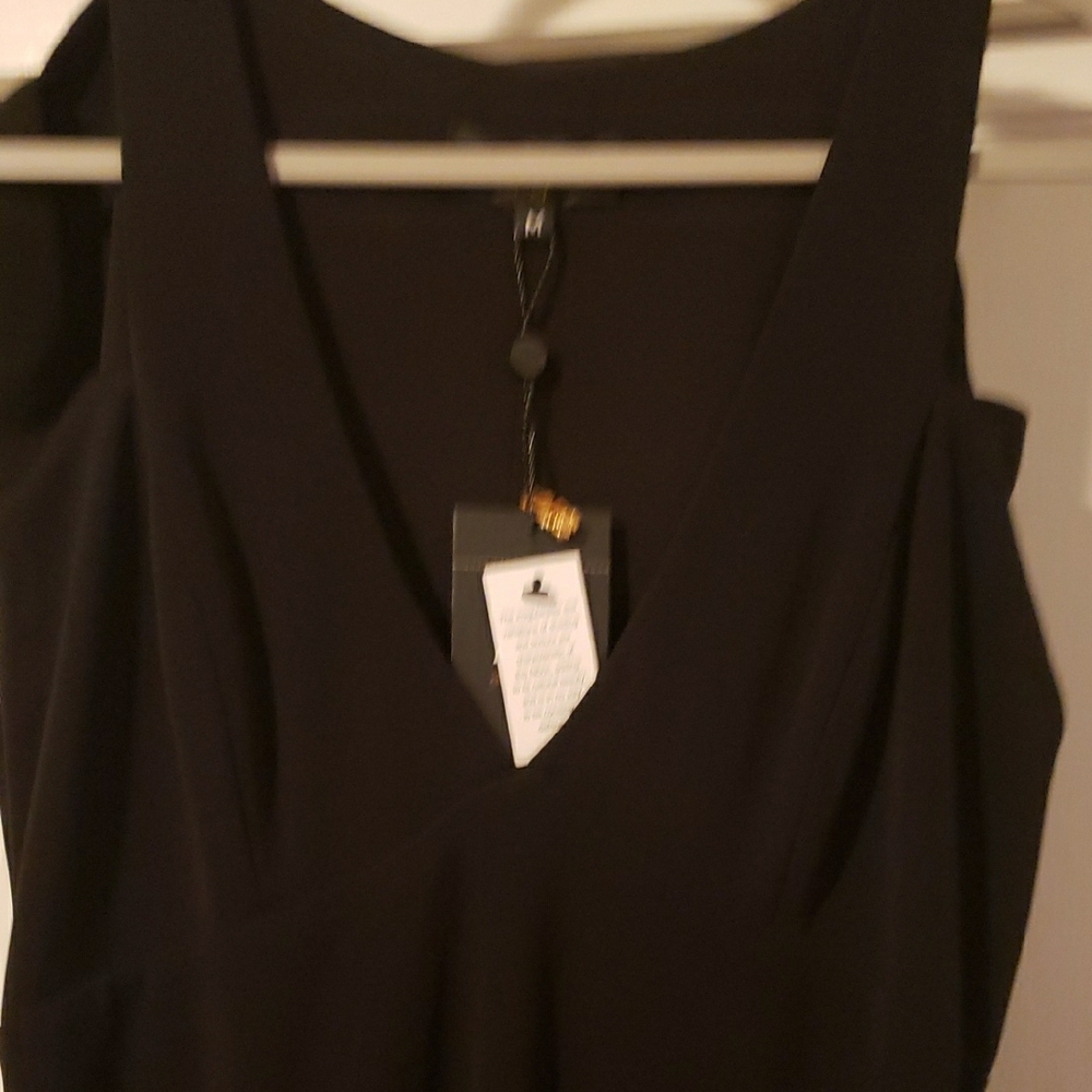 ABS Allen Schwartz Black Shimmering Jumpsuit